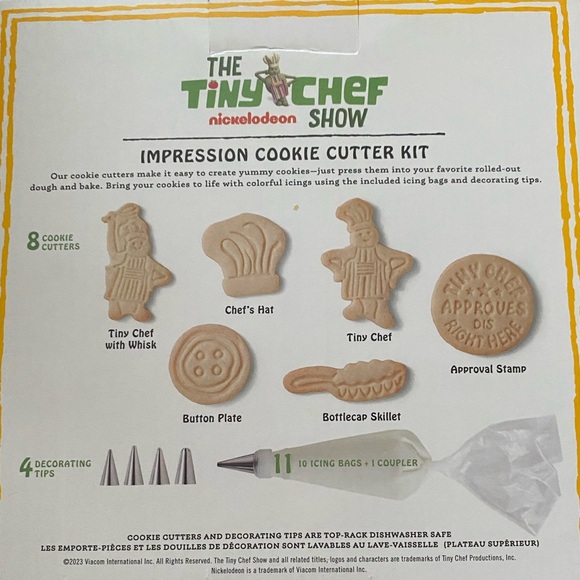 Williams Sonoma Tiny Chef Impression Cookie Cutter Kit - NEW IN BOX - Picture 4 of 5
